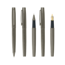 Роскошная металлическая ручка с индивидуальным логотипом плавное написание резного фонтана пера